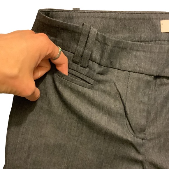 LOFT Navy Blue Cotton Bermuda Shorts w Pockets-Size 0 - Picture 9 of 9